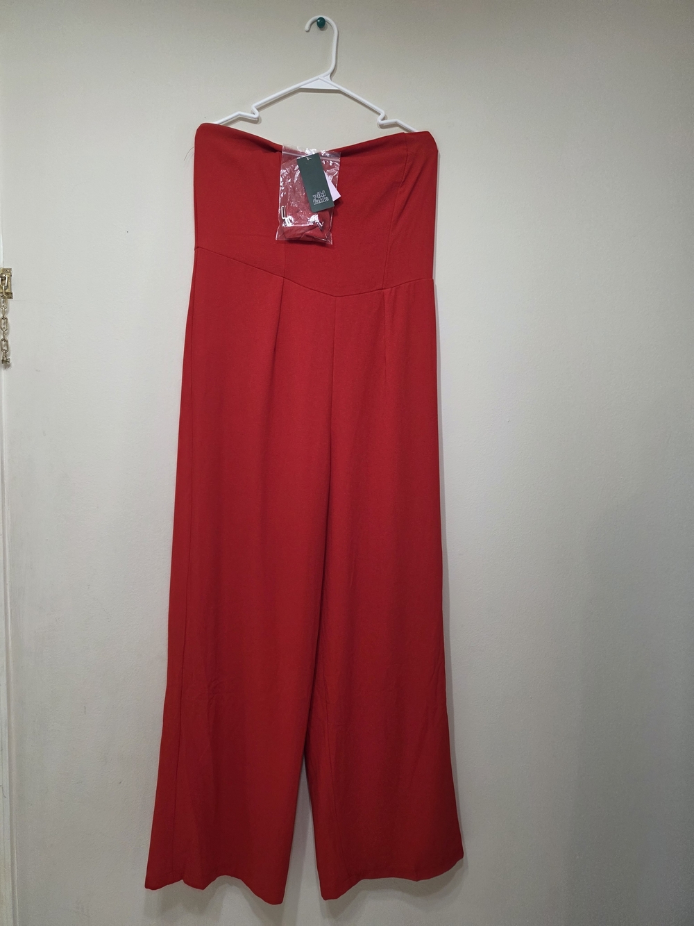 Wild fable Strapless Wide-Leg Jumpsuit - Red